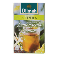 一件代发 迪尔玛Dilmah茶 柠檬草柠檬味绿茶20简包装 袋泡茶叶包