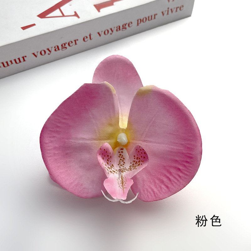 造花胡蝶蘭の花 DIYヘアアクセサリー ヘアピン フェイクフラワー DIYヘアピン 衣装アクセサリー デザートテーブル製作|undefined