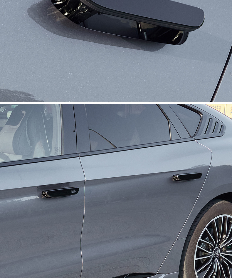 Applicable to 20-25 BYD Han dmi Black Samurai Appearance Kit EV Modified Appearance Blackening Decorative Sticker Accessories