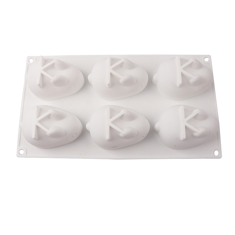 Internet celebridad 6 Lianda conejo mousse molde de pastel helado jalea pudín silicona DIY herramienta para hornear