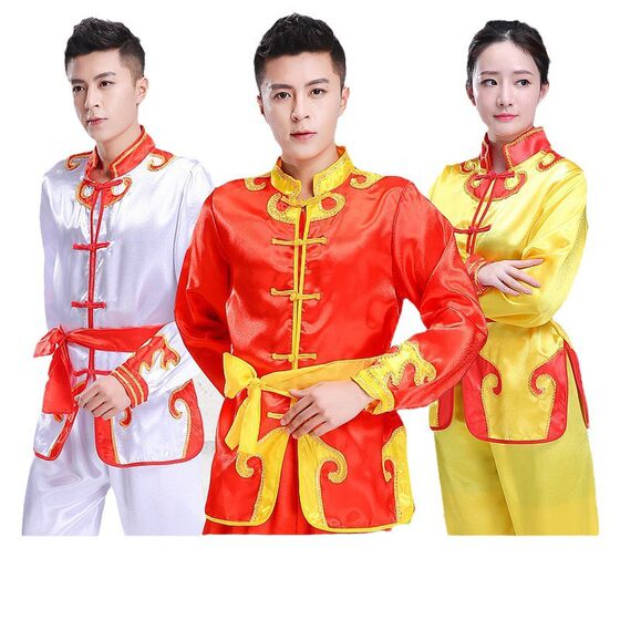 New Drum Dance Dragon Lion Dance Costume Men's and Women's Yangko Adult Waist Drum Children's Martial Arts Performance Martial Arts