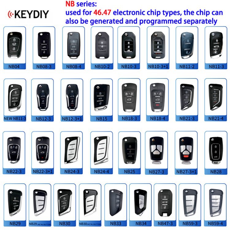 KEYDIY KD NB series sub-units NB29 NB11-2 NB11-3 universal remote control car key, international version