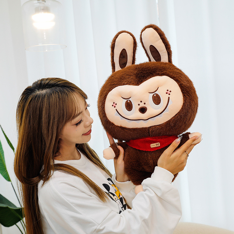 귀여운 랩 봉제 장난감 토끼 인형 LABUBU58CM 인형 소녀의 웨딩 드롭 인형