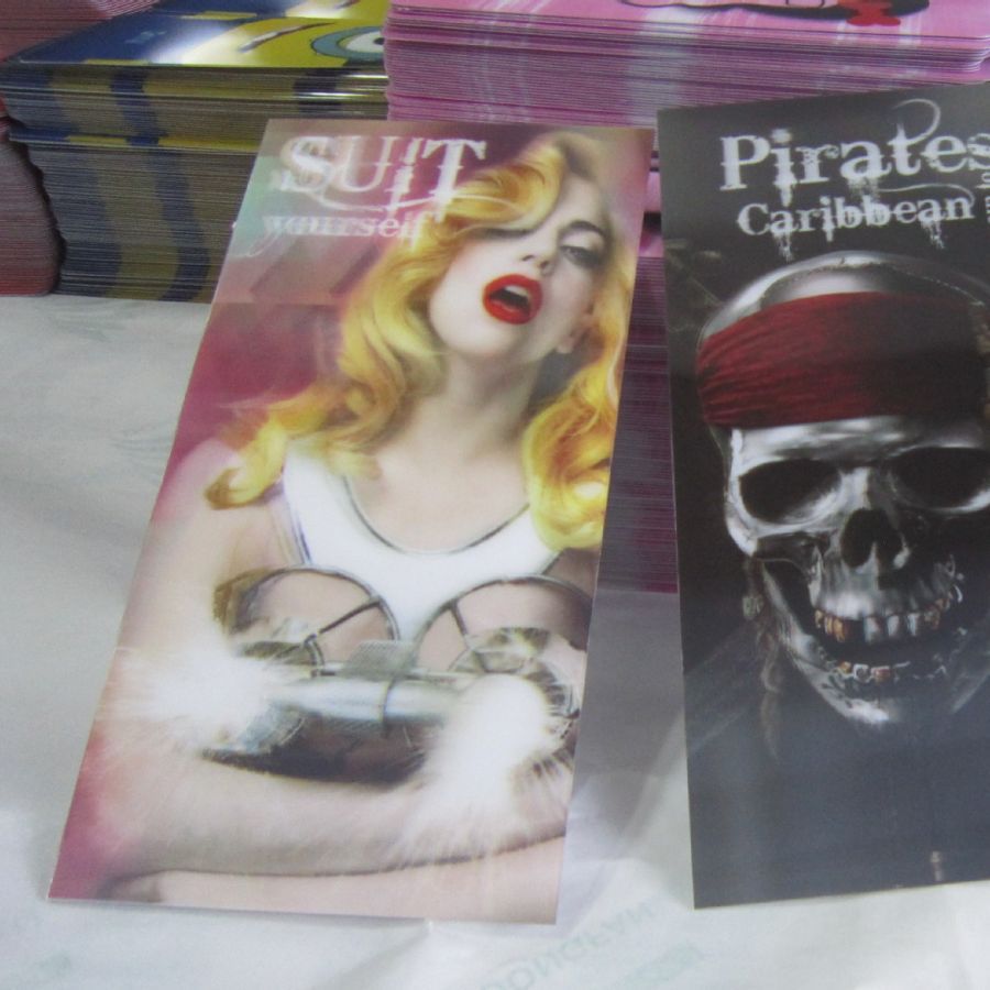 3d明信片卡门票印刷 广告卡片三维立体变换3D光栅卡材料上誉