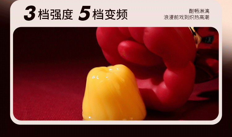 Oral Love Flower Sucking Tongue Licking Vibrator, One-Button Control, TPE, Red — detail image 30