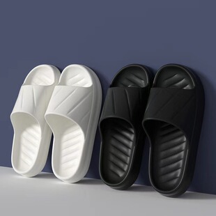 Slip-on slippers for women Summer home indoor thick-soled couple home bathroom bath non-slip slippers for men
