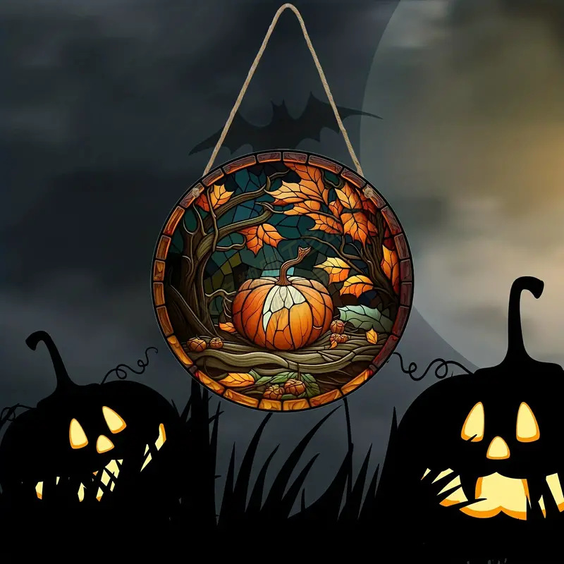 Transfronterizo serie de Halloween acrílico captador de sol artesanía decoración creativa colgante acrílico disco