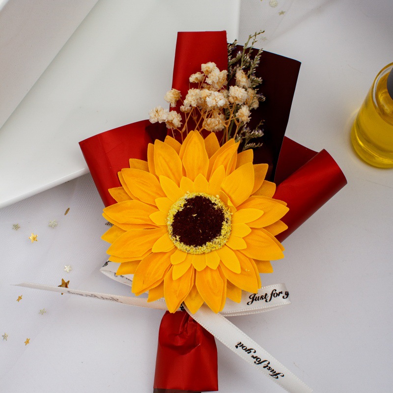 빨간 종이 해바라기