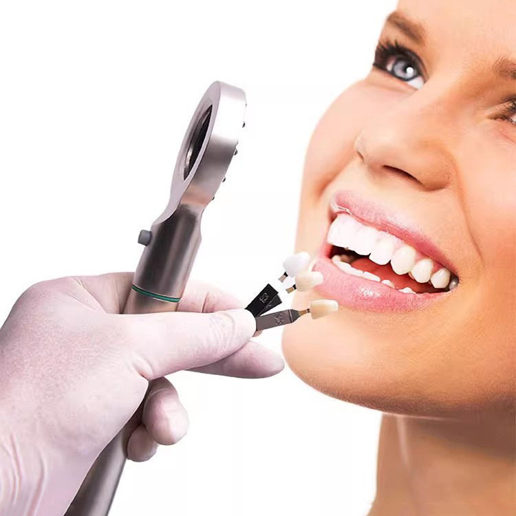Dental lámpara de medición de color Oral Dental Beauty Repair lámpara de tres colores LED instrumento de medición de color dental simple dispositivo de medición de color