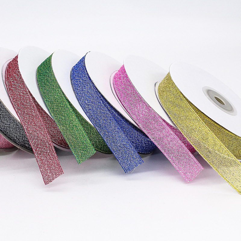 Cinta de cebolla colorida de 1.5 cm para decoración de pasteles navideños, cinta de embalaje para cajas de regalo, cinta colorida al por mayor del fabricante