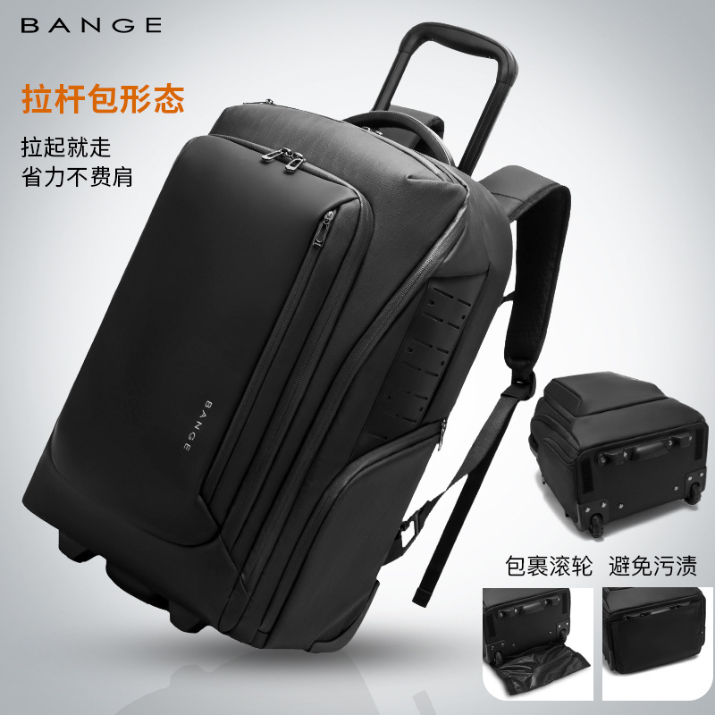 Bange New Trolley Backpack Multi-Functional Large-Capacity Backpack High-End Commuter Business Computer Backpack