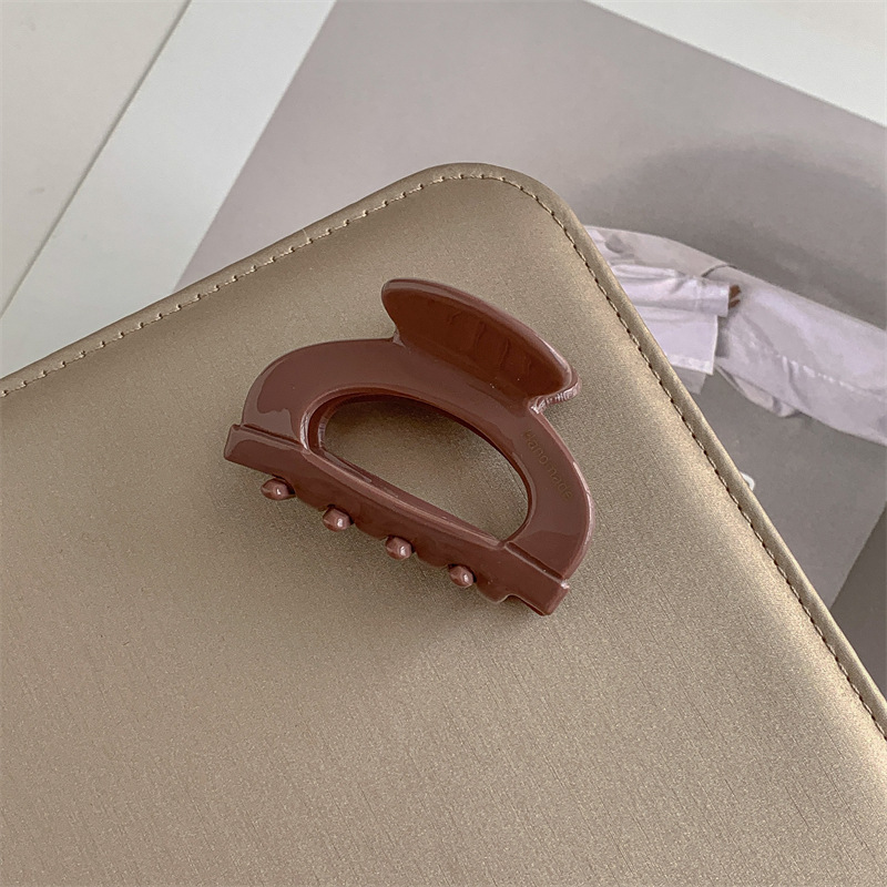 Clip de acetato elegante tocado Cabeza trasera femenina cabeza de princesa tamaño pequeño pinza de pelo horquilla de moda clip de tiburón Cola de Caballo horquilla