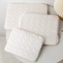 绗缝爱心Ins风高颜值笔记本电脑内胆包13寸iPad pro平板保护套