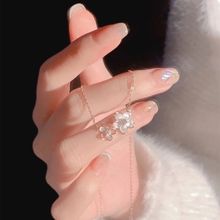 樱花项链女小众贝母设计百搭桃花锁骨高级新款高颜值送闺蜜女友链