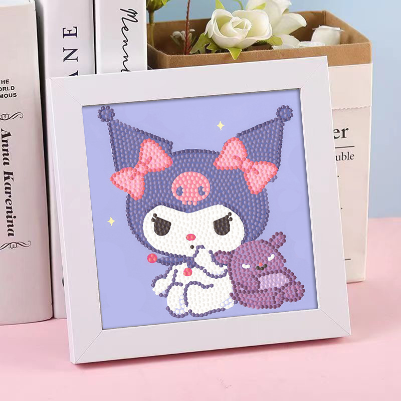 Diamante infantil DIY hecha a mano con material de marco paquete de dibujos animados Sanliou pegatinas de diamante regalo al por mayor pinturas de mampostería