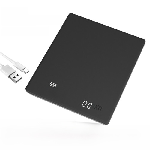 New electric pour-over coffee scale high-precision food gram scale for baking flour weighing and timing 0.1g kitchen bench scale