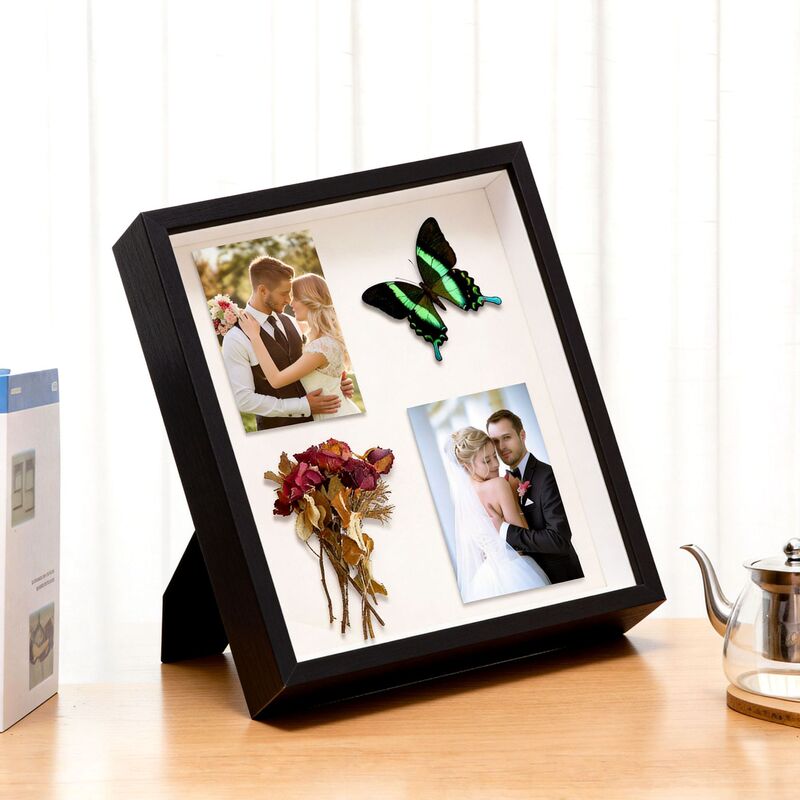 Handmade DIY Dried Flower Butterfly Specimen Blind Box Storage Picture Frame Creative Three-Dimensional Hollow Square Frame Handmade DIY Dried Flower Butterfly Specimen Blind Box Storage Picture Frame Creative Three-Dimensional Hollow Square Frame
