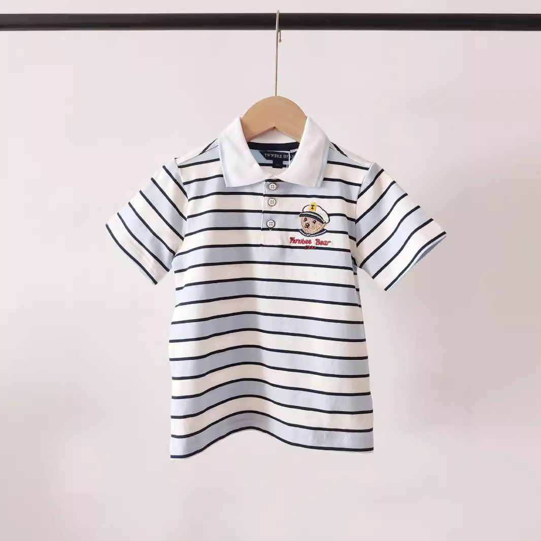 สปอตรุ่นเกาหลีของเสื้อผ้าเด็กในประเทศเคาน์เตอร์การค้าต่างประเทศชายโสดเด็กชายกองทัพเรือหมี -การทอสี t -shirt ttha242402a สปอตรุ่นเกาหลีของเสื้อผ้าเด็กในประเทศเคาน์เตอร์การค้าต่างประเทศชายโสดเด็กชายกองทัพเรือหมี -การทอสี t -shirt ttha242402a