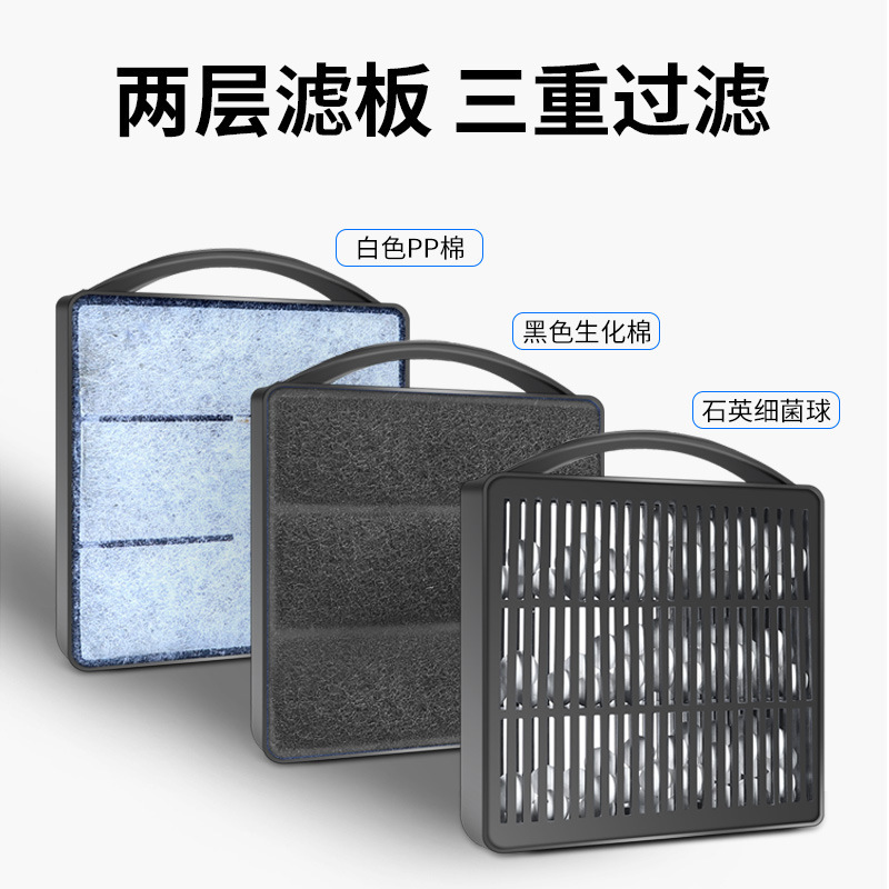 大功率乌龟缸过滤器盒低水位静音养龟三合一净水循环系统鱼缸|undefined