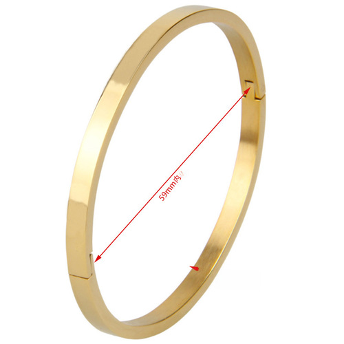 Men's and women's 468 polished four-color stainless steel bracelet, vacuum-plated titanium steel bracelet, wholesale from manufacturer supported.