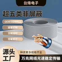 供应超五类非屏蔽工程网络双绞线耐高温网线无氧铜丝cmp阻燃网线