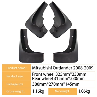 Mudguard Outlander 08-09 Foreign