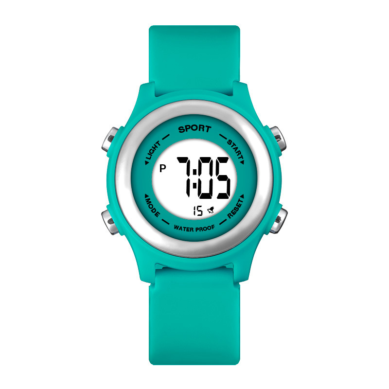 Nuevo dulce macaron estudiante reloj electrónico moda Junior High School multifunción alarma luminosa sincronización reloj electrónico