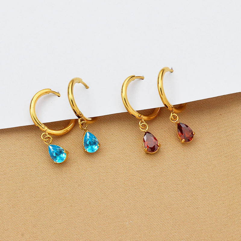 10g Weight Titanium Steel Ear Needle Material Drop Earrings Classification 1 Pair Quantity Holiday, Street Occasion Titanium Steel Material Geometric Pattern All Seasons Season Women's Gender Polished Finish Basic Style 1 Pair Basic Geometric Titanium Steel Drop Earrings 8