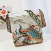 Ethnic shoulder bag, cute one-shoulder bag, ethnic style, with embroidery