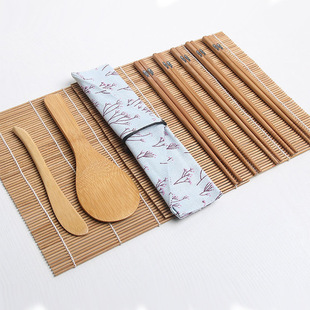 Make sushi tool set sushi mat chopsticks rice spoon multi-piece set foreign trade supply manufacturers supply