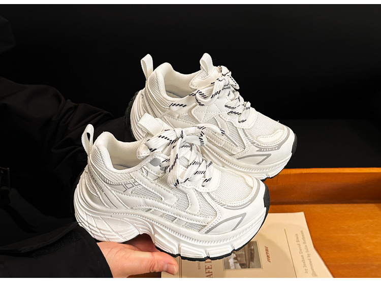 Breathable Double Mesh Kids Sneakers Lightweight Slip-on Trainers_voghion.com