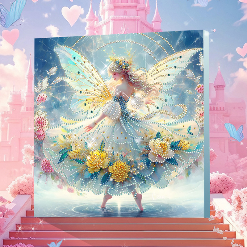 Estilo diez (30 * 30 cm + lienzo + marco trasero + paquete de materiales de herramientas)