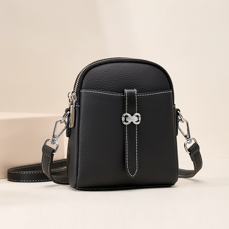 手機包2024新款真皮斜挎包頭層牛皮高級感迷你洋氣百搭女士小方包