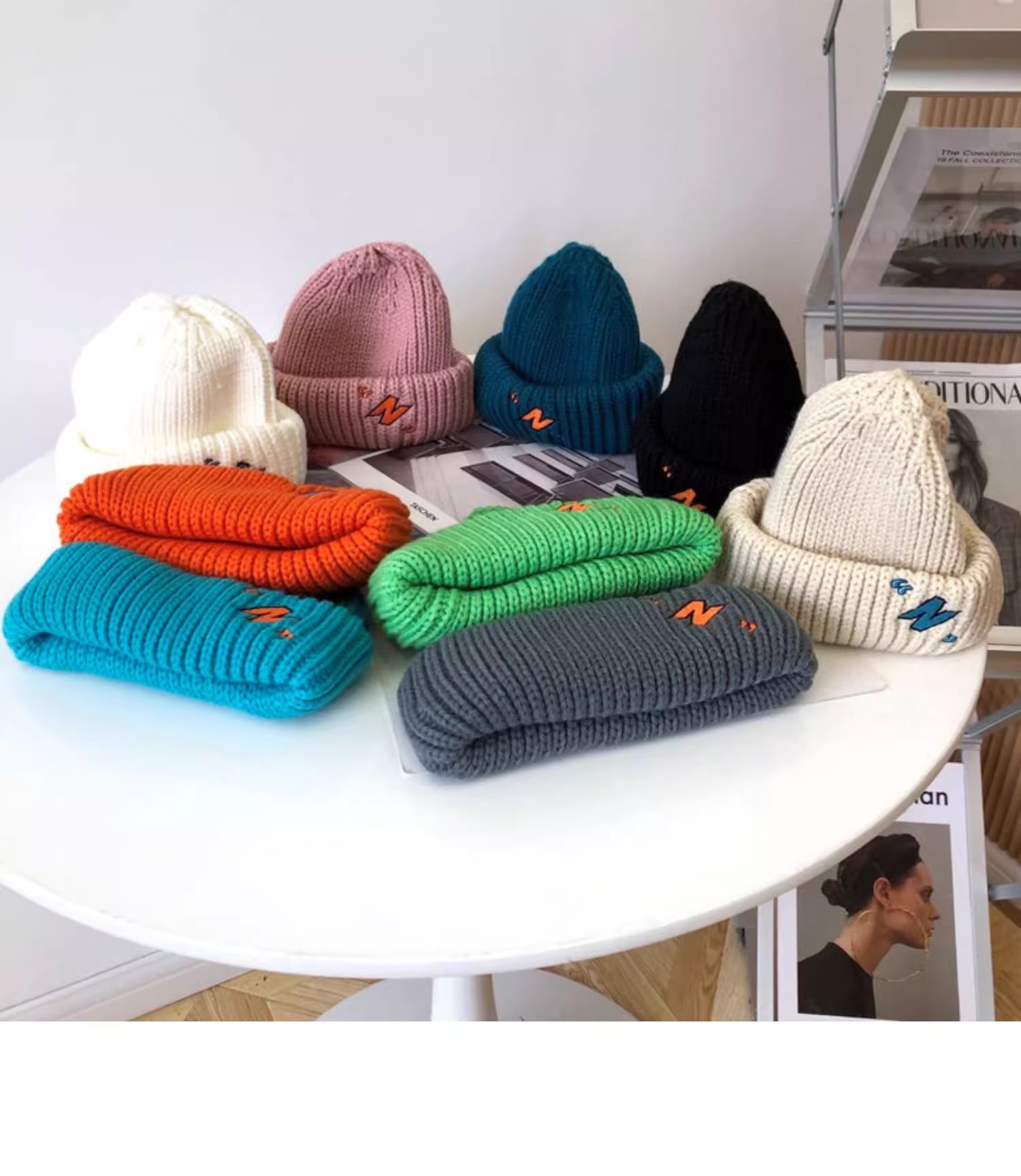 Gebreide muts voor dames en heren winter trend wollen muts_voghion.com