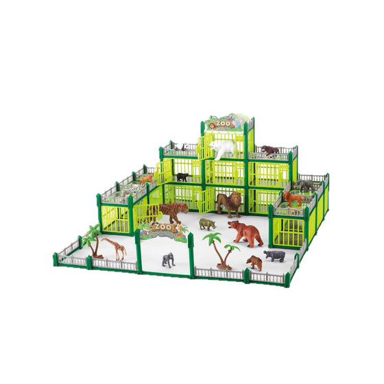 Cross-border New DIY Dinosaur Park Model Children's Simulation Animal Toy Boy Educational Toys