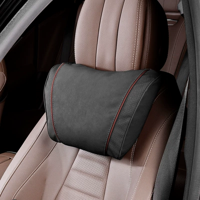Factory Direct Sales Car Headrest Suitable for Mercedes-Benz, Bmw and Audi Seat Cushions, Lumbar Support Set, Car Interior Neck Pillow (Headrest) - k-type-noble-black-1-headrest