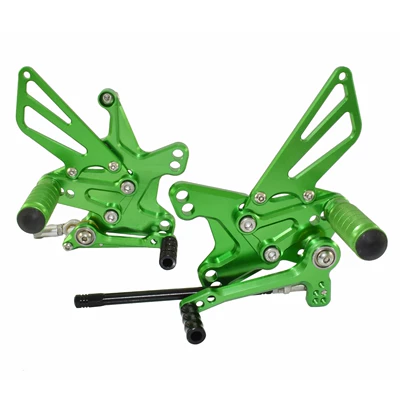 Motorcycle Raised Footrest Rear – Motorcycle pedals - green