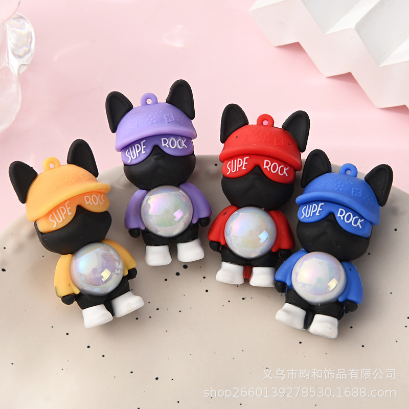 Trendy Street Skateboard Dog Keychain Pendant Led Light-Up Car Key Bag Pendant Event Gift Wholesale Trendy Street Skateboard Dog Keychain Pendant Led Light-Up Car Key Bag Pendant Event Gift Wholesale