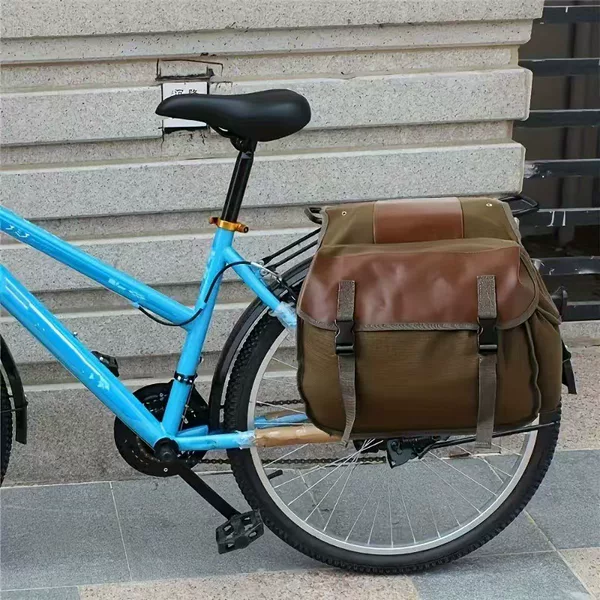 Motorcycle and Bicycle Universal Cycling Bag Multi-functional Side Hanging Bag Canvas Wear-resistant Saddle Kit Satchel