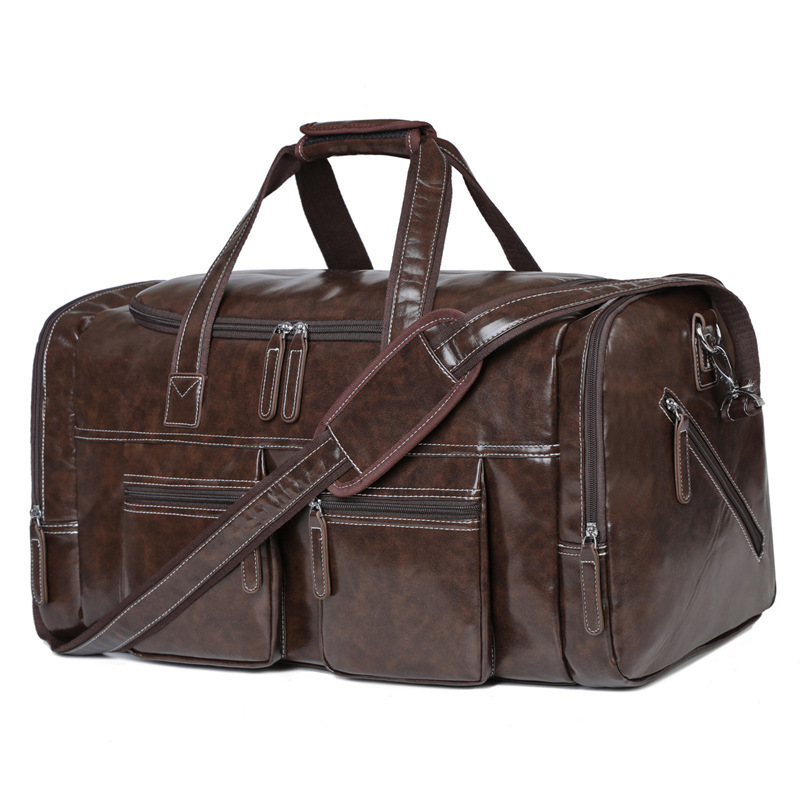 Waterproof Travel Bag, Unisex Luggage Bag with Shoe Compartment, Weekend Overnight Bag, Gym Sports Bag, Single Shoulder Crossbody Bag