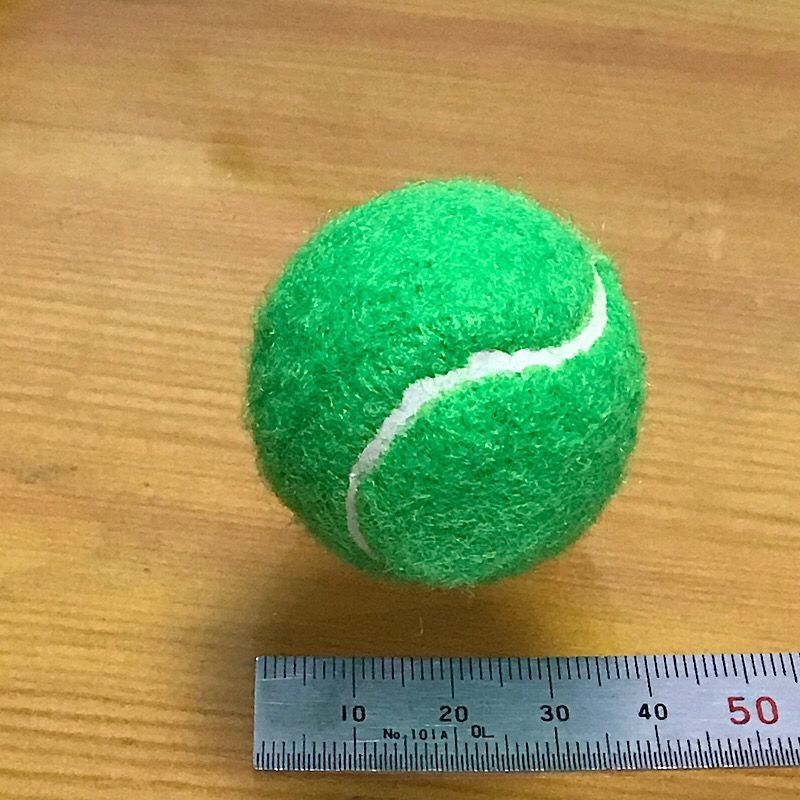4CM 짙은 녹색 작은 테니스 공