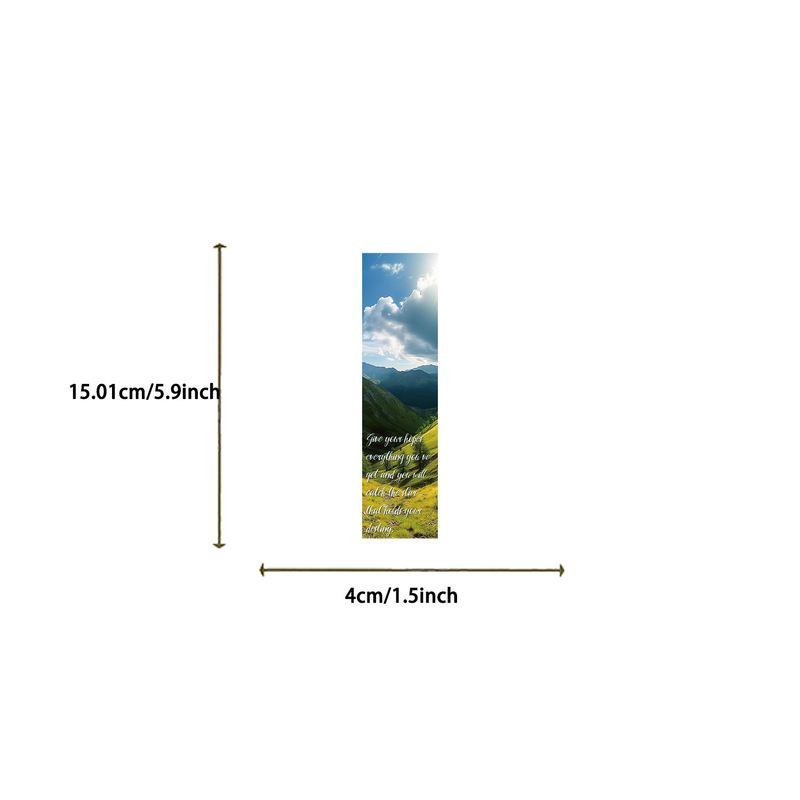 30张英文风景好时光系列简约手帐文艺创意素材ins阅读纸质书签DIY|undefined