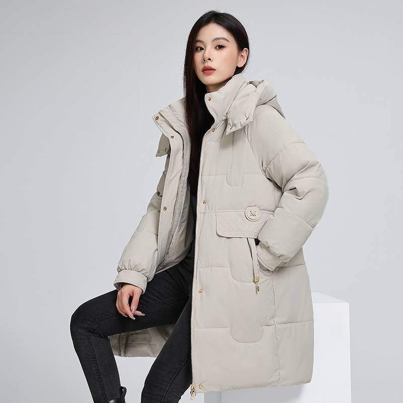 2025 新しい冬多用途韓国綿コートフード付きスリムスタイル綿コート綿ジャケット気質パンコート女性のジャケット|undefined
