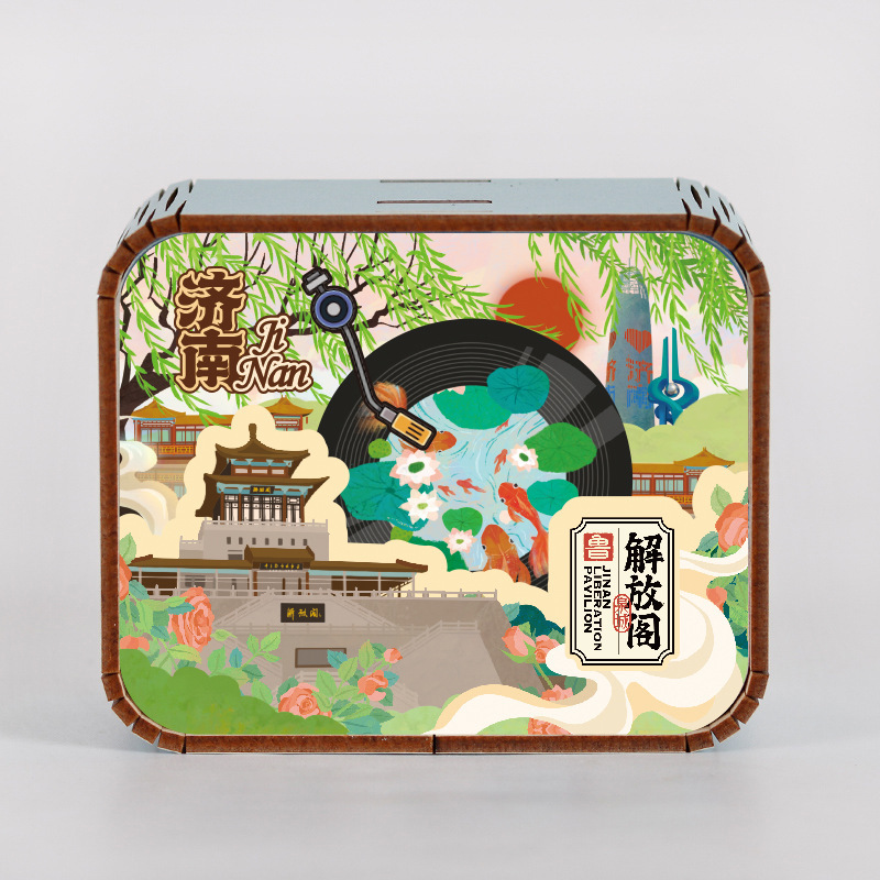 オリジナルアモイ重慶南京西安都市動態オルゴールオルゴールオルゴール観光記念品|undefined
