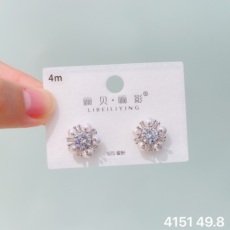 丽贝丽影网络新款爆款气质优雅珍珠系列耳钉简约百搭高级感女耳环|undefined