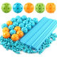 Amazon Supply 68PC Children's Building Castle Assembled Toys DIY Tent Castle Insert Pearl Educational Toys