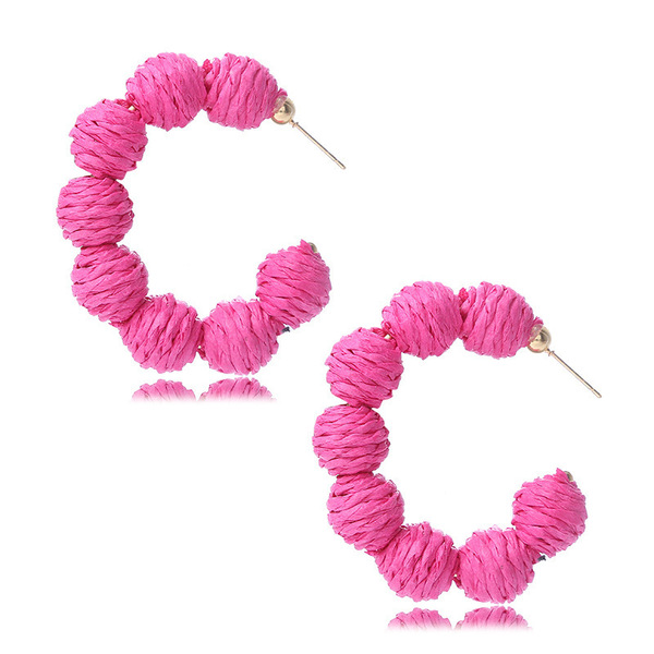 Cute fashionable retro purple blue earrings