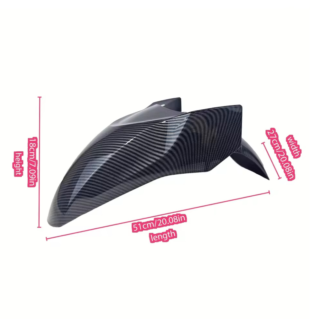 Suitable for Honda Pcx160 21-25 Motorcycle Modified Front Fender Front Wheel Water Retaining Tile Carbon Fiber Texture
