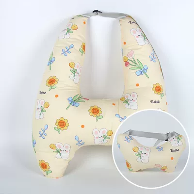 Headrest car headrest, neck support pillow, cross-border - flower-bunny-neck-pillow-set-upgraded-to-2nd-generationu-shaped-support-independent-inner-liner