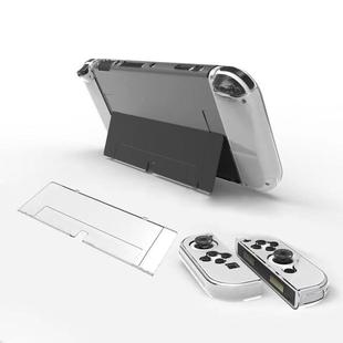 New Nintendo switch OLED protective shell pc transparent crystal shell split host protective shell OLED